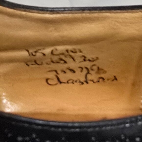 Church's Made in England Consul Bleached Calfskin Oxford Ebony Sz 10.5* - Picture 10 of 10